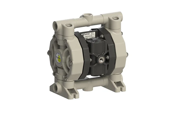 Bomba Neumática Fluimac PHOENIX P60 – 60 L/min – Polipropileno con Interior en PTFE